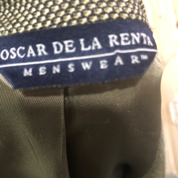 Vintage Designer Oscar De La Renta Men’s Wool and Silk Blazer - Picture 6 of 8